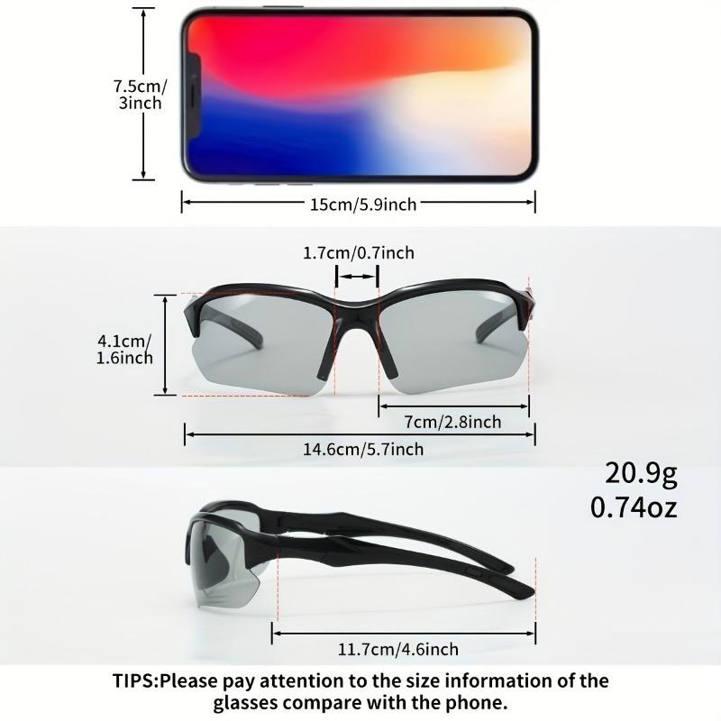 4-piece Men's Fashionable Sunglasses for Hiking Fitness Running Racing Outdoor UV Protection Sunglasses