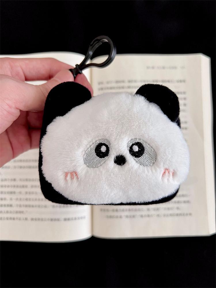 Giant Panda Plush Coin Purse and Bluetooth Headset Bag
