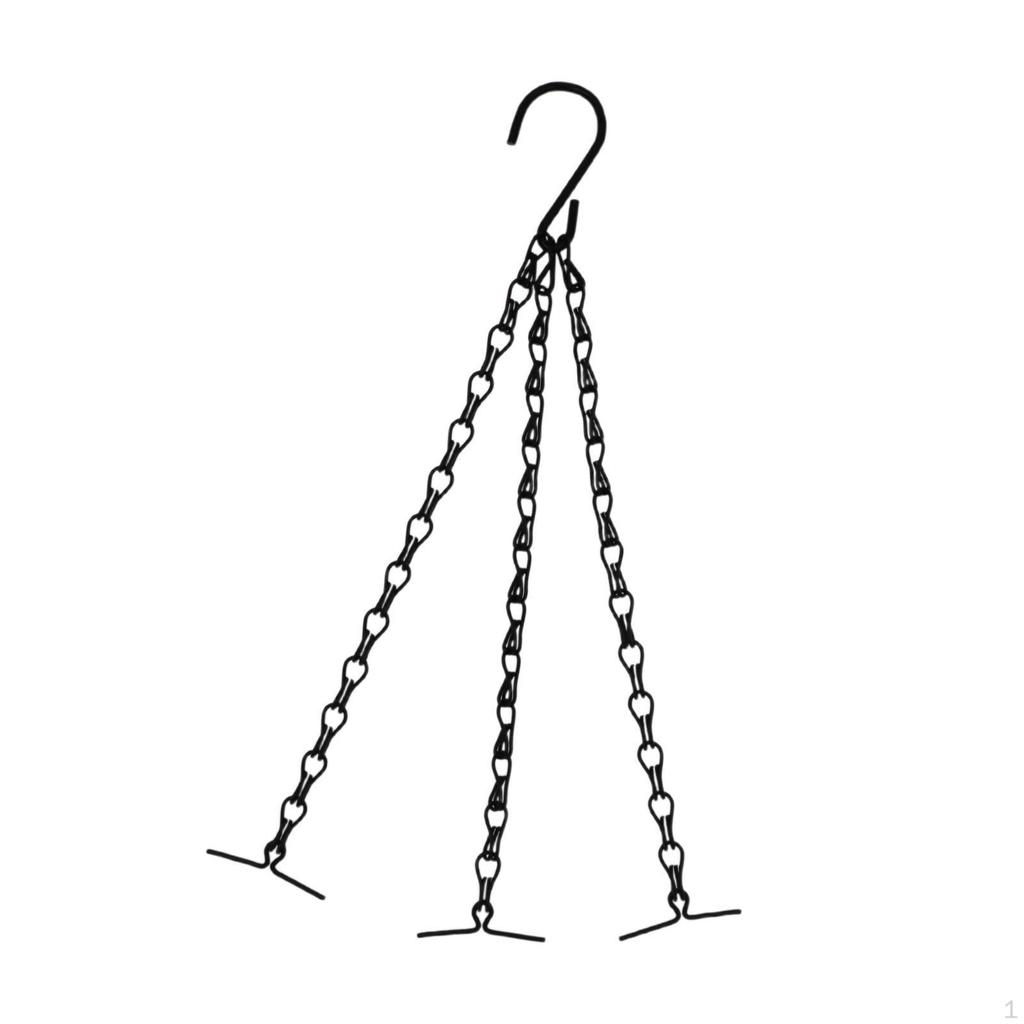 3 Ketten zum Aufhängen von Blumentöpfen mit Haken Vogelkäfigen