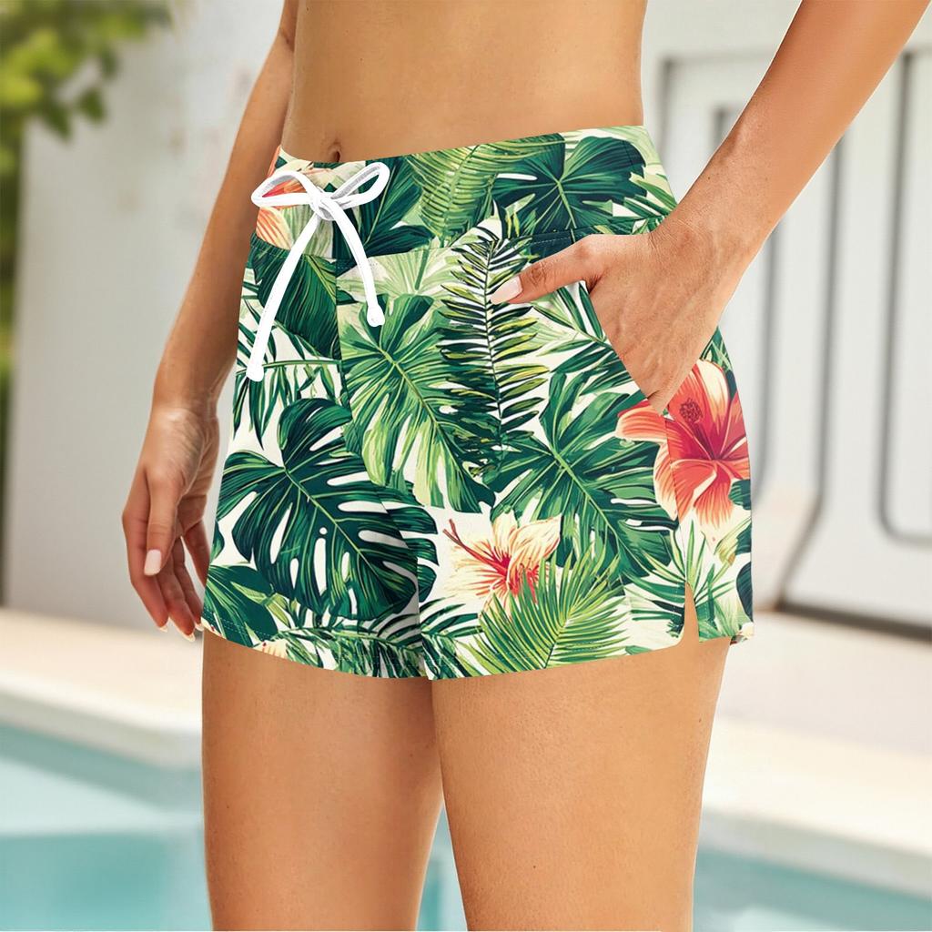 Women's Printed Split Swimsuit Sport Swimsuit Two-Piece Set