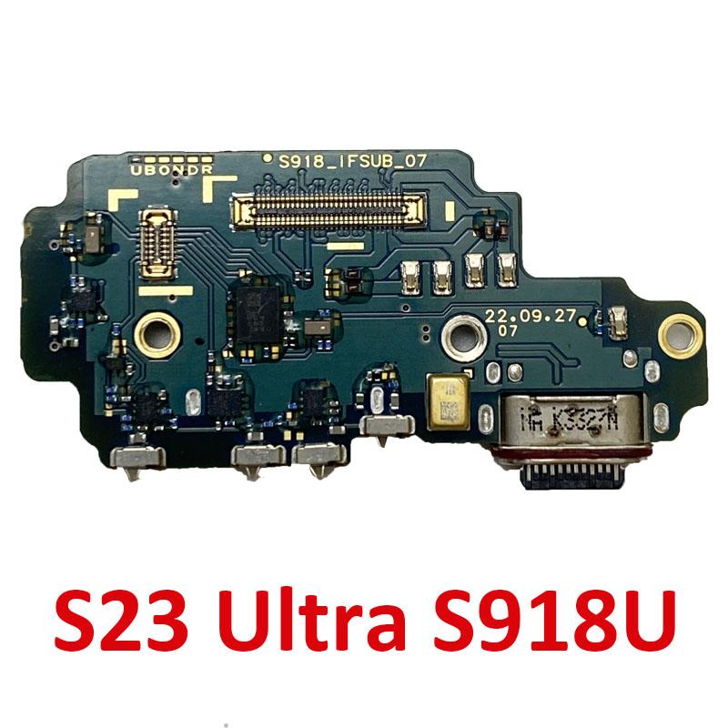 Náhradní díl pro Samsung S23 Ultra S918B S918E S918U Deska USB nabíjecího portu Hlavní signálová základní deska Flex kabel LCD