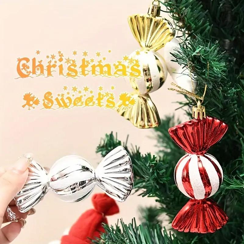 Round Candy Counter Ornaments Christmas Tree Hanging Christmas Decoration Gift Box