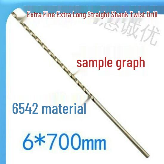 Extra Long 5060 Cm Twist Drill Bit, 500mm High-Speed Steel, Straight Shank for Deep Hole Drilling In Stainless Steel, Wood, 468 Industrial Series.