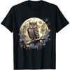 Owl Moon Animal Print Wildlife Animal Lovers Artwork Nature T-Shirt