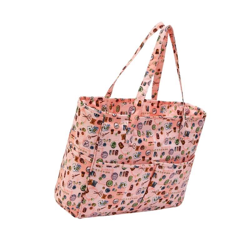 Háčkovaná taška Taška na uskladnění příze Pletací taška na háčkovací přízi Háček Jehla Pletací projektová taška Cestovní řemeslná projektová taška