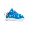Nike Team Hustle D 9 Lil Slip Resistant Cushioning Abrasion Resistant Breathable Low top Toddler Shoes Blue White Baby CT4066-400