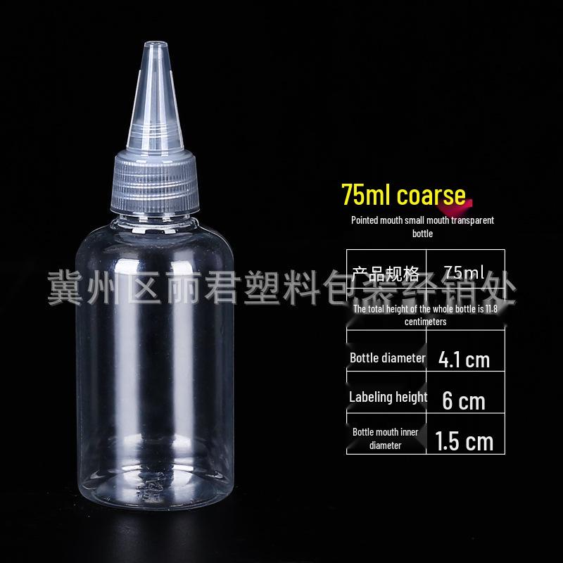 5-200ml Clear Pointed Tip Plastic Dropper Bottle