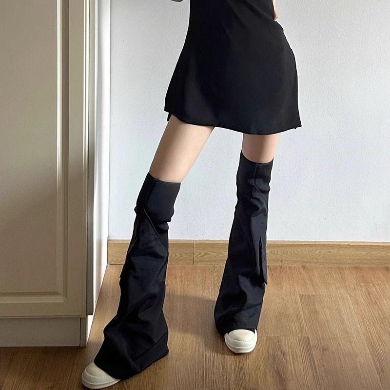 Ro Pants Boots Women's Platform Boots Small Tall Boots Removable Two Through Knee Boots Pocket Canvas Shoes
