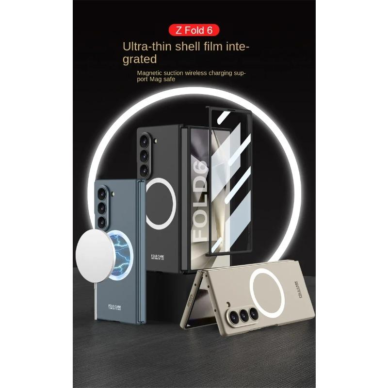 Μαγνητική Ασύρματη Φόρτιση Θήκη Τηλεφώνου για Samsung Galaxy Z Fold 6 5 4 3 Fold6 Fold5 Fold4 Fold3 5G Σκληρό Κέλυφος Προστατευτικό Κάλυμμα