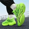 Rotating button men's and women's same low-top lightweight cushioning rebound reflective night vision running shoes fashionable versatile sports shoes