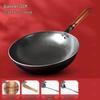 Wutuo Non-Stick Iron Wok with Wooden Handle