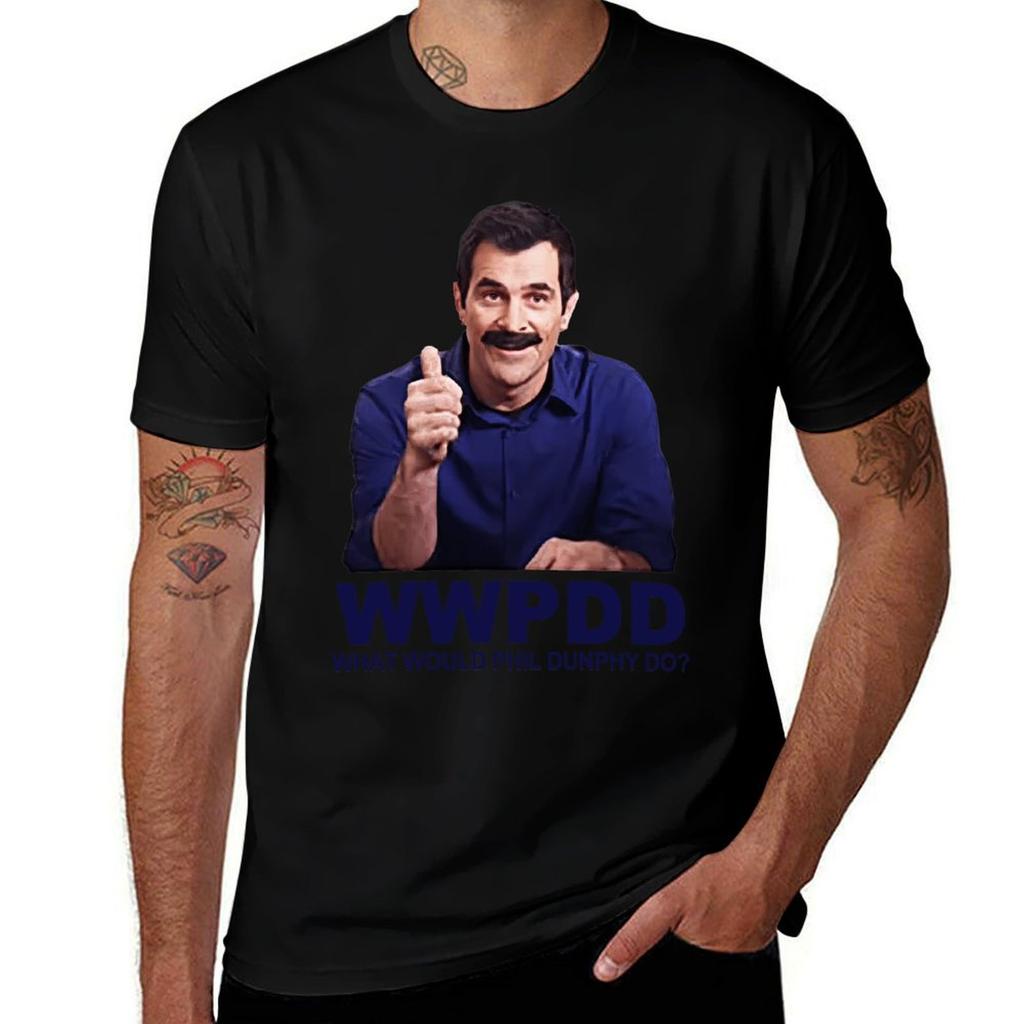Rn Familie Was würde Phil Dunphy TUN T-Shirt Größen KLEINMITTELGROSSXL 100% Baumwolle Kurzarm T-Shirt Grau S