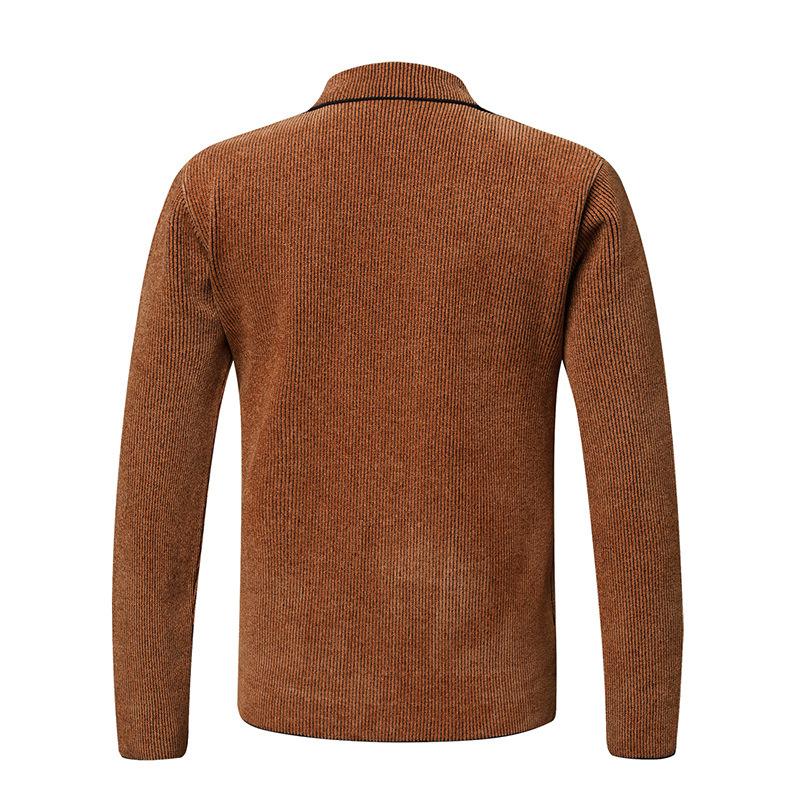 New Men's Cardigans Small Suit Knitted Jacket Fashionable and Versatile Young and Middle-aged Knitted Cardigans