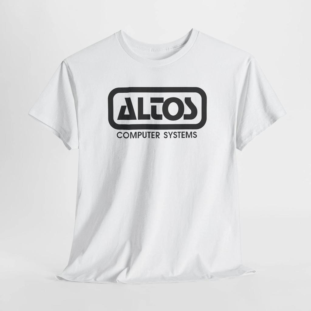 Vintage Retro Computer Geek Altos Computer Systems Gildan Cotton Tee