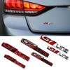 VZQR9 Metal 3D Badge GT LINE Logo Car Rear Trunk Body Sticker Emblem For Peugeot 206 307 308 3008 207 208 407 508 2008 5008 107 106