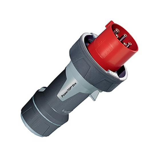 IP67 Waterproof 4-Pin 32A Industrial Plug Socket, Surface/Flush Mount Aviation Connector JH0242