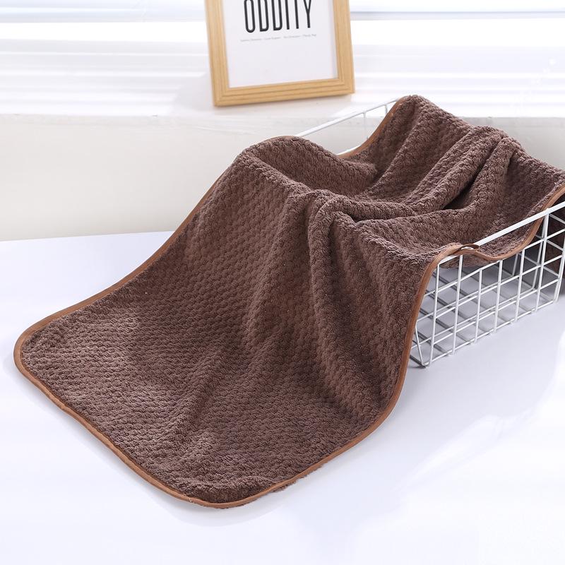 

Полотенце банное из микрофибры кораллового флиса, трикотажное основовязаным способом - Впитывающее, с логотипом на заказ для подарков 35*75cm【Regular Packaging】