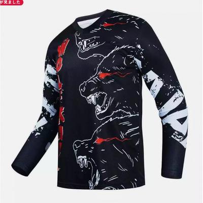 Męska koszulka rowerowa na rower górski Szybkoschnąca Koszulka do jazdy na świeżym powietrzu Unisex Odzież sportowa Lekki top wydajnościowy