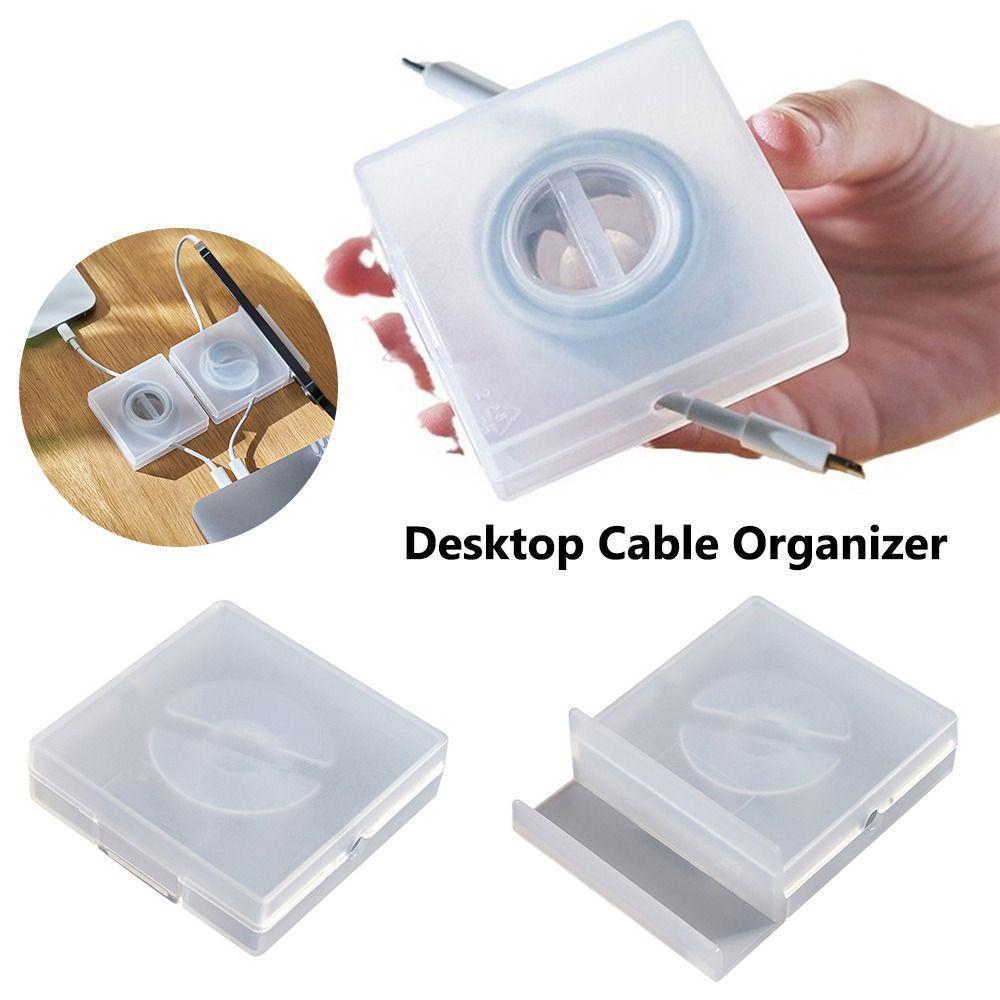 Plastic Cord Management Tangle-Free USB Cable Winder Desktop Cable Organizer  Home Office