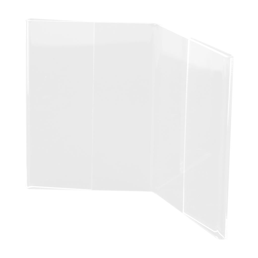 V Model Clear Acrylic Photo Frame Holder Free Standing Portrait for Instax Mini 3 Inch Film