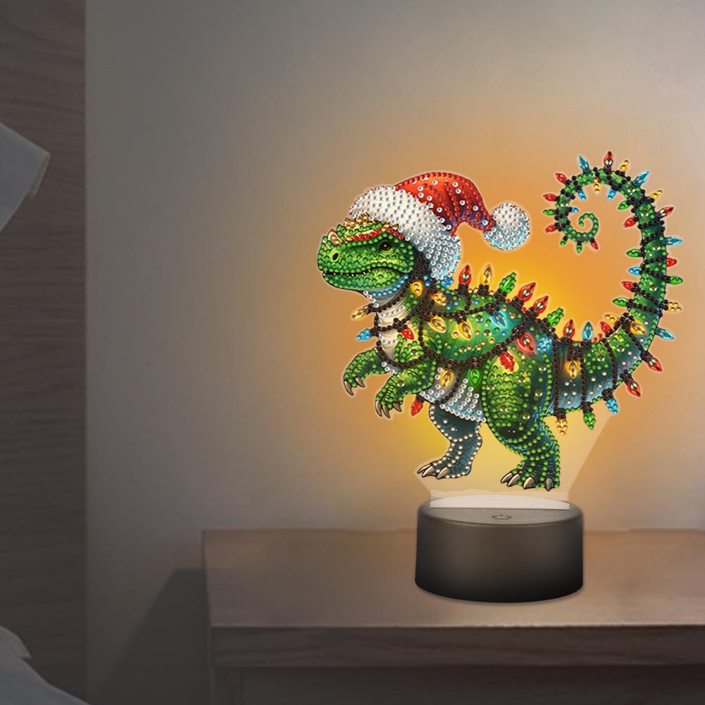 Acrylic Double Sided Vase Decorative DIY 5D Diamond Lamp Diamond Painting Night Light Diamond Art Light Ornaments for Art Crafts