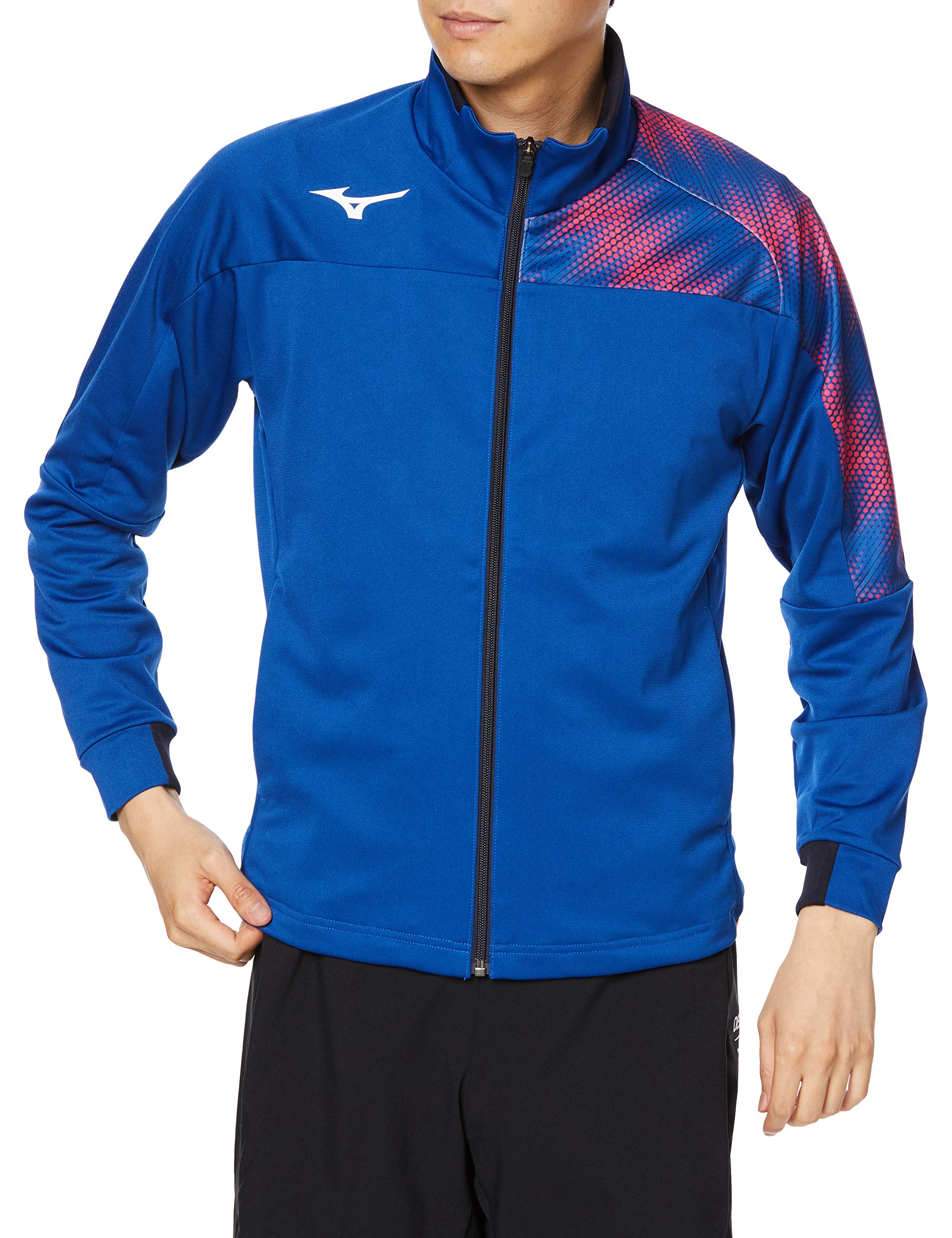 

Mizuno Track Field True Size 2XL to Japanese size & Warm-Up Jacket, Moisture-Wicking, Quick-Drying, Standard, U2MC0010, Blue, Japan, (equivalent 3L)