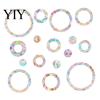 Home Window Decoration 16Pcs Decals to Prevent Bird Strikes, Clings for Birds Circles Style Rainbow Privacy Film Alert Static Glass Reminder Sticker,