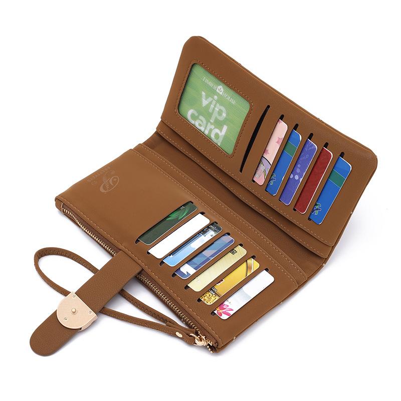 Women's Long Wallet Women's Retro Simple Buckle Women's Handbag