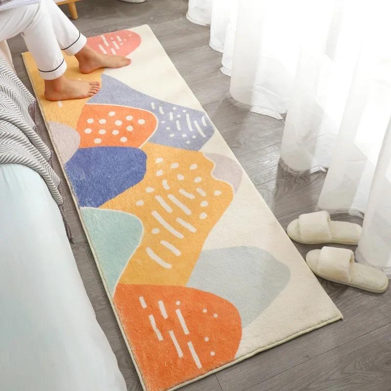 Bedroom Carpet Bedside Floor Mat Runner Rug Long Carpets Cute Cartoon Children's Carpets Home Decoration Rugs