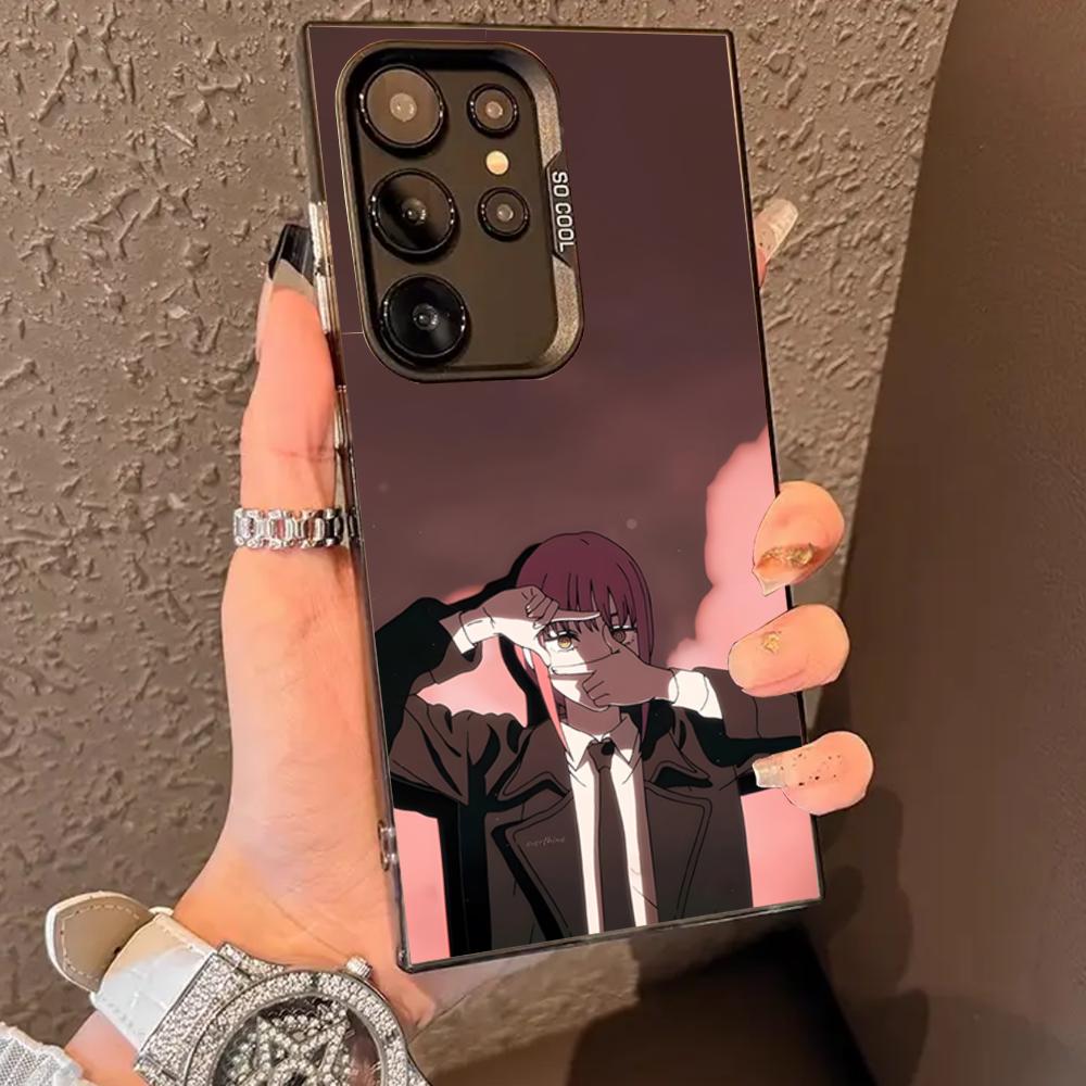 Coole Anime M-Makima Handyhülle Für SAMSUNG Galaxy S26 S25 S24 S23 S22 S21 S20 FE Plus Ultra Cover