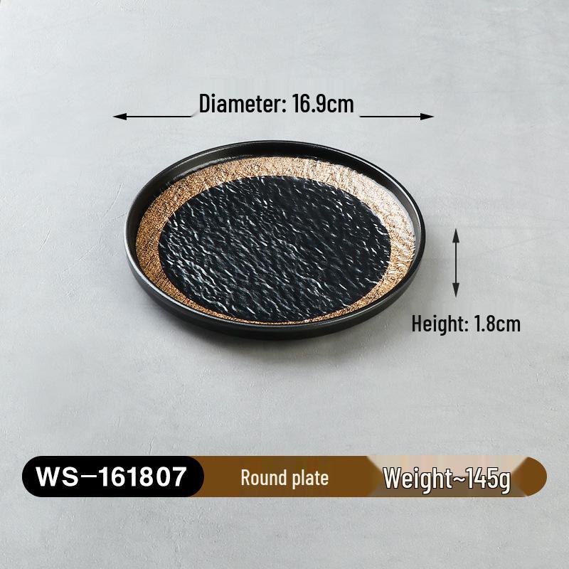 Melamine Imitation Porcelain Hot Pot & BBQ Plate with Handle