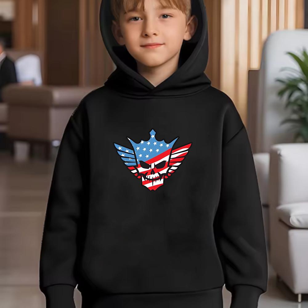 Children's Hoodie Cody Rhodes Wrestling Match Black Print Hooded Outerwear+Pants Suitable Set for Age 2-12 Boys Girls Clothing