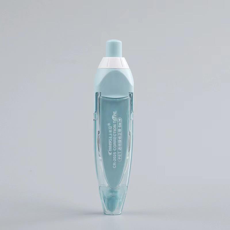 Press-to-Replace Long-Tip Correction Tape: Large Capacity, Stylish Japanese-Style White-Out Tape for Students