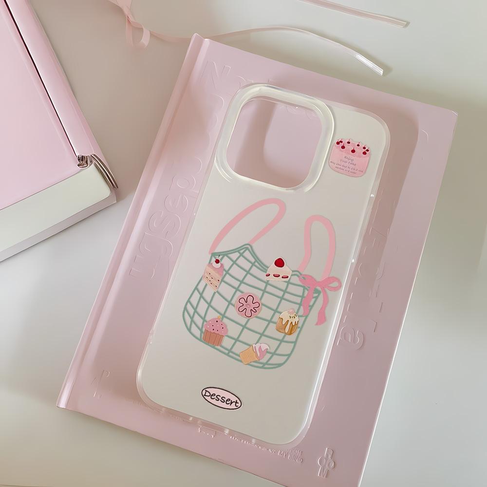 Painted Phone Case for iPhone 12 13 15 16 iPhone 16 12 13 14 15 Pro 14 15 16 Pro Max Coverage Shockproof Anti-Fingerprint Fresh Style Protective Case