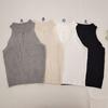 Sexy Neckholder-Top mit einem Neckholder-Ärmelloses Strick-Stricktop für Frauen Sommer