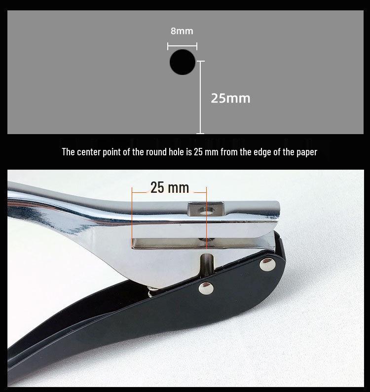 PVC Edge Banding Hole Punch Tool with 8mm Puncher & Guide Screw for Drywall Nail Concealing