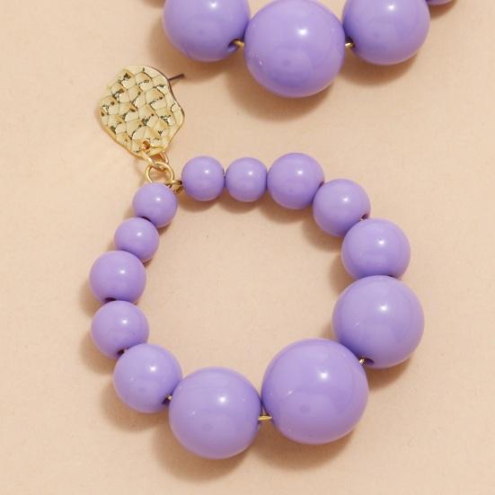 Boucles d'oreilles pendantes sauvages Couleurs vibrantes Décoratives non allergiques