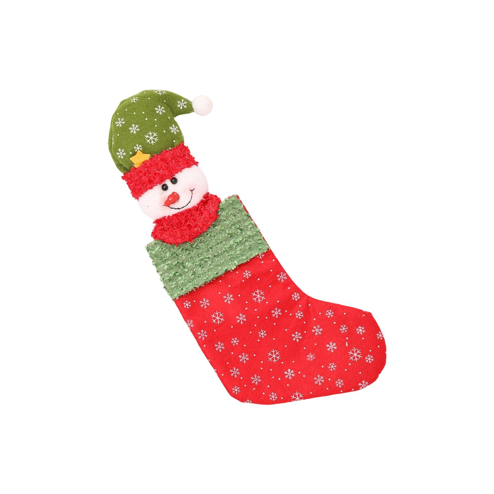

Holiday Hanging Sock Large Christmas Stocking for Christmas Tree Decoration Mantel Display Holiday Party Gifts Bag B