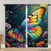 Piece Set High Definition Digital Printed Curtainsautumnpumpkinsonwhitewoodbackgroundwithmapleleaveshome Decoration Style Curtains Made Of Polyester