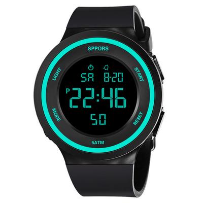 Aydınlık Saatler Erkek Elektronik Saat Askeri Saatler Su Geçirmez Yüzme Açık Hava Spor Kol Saati Silikon Moda