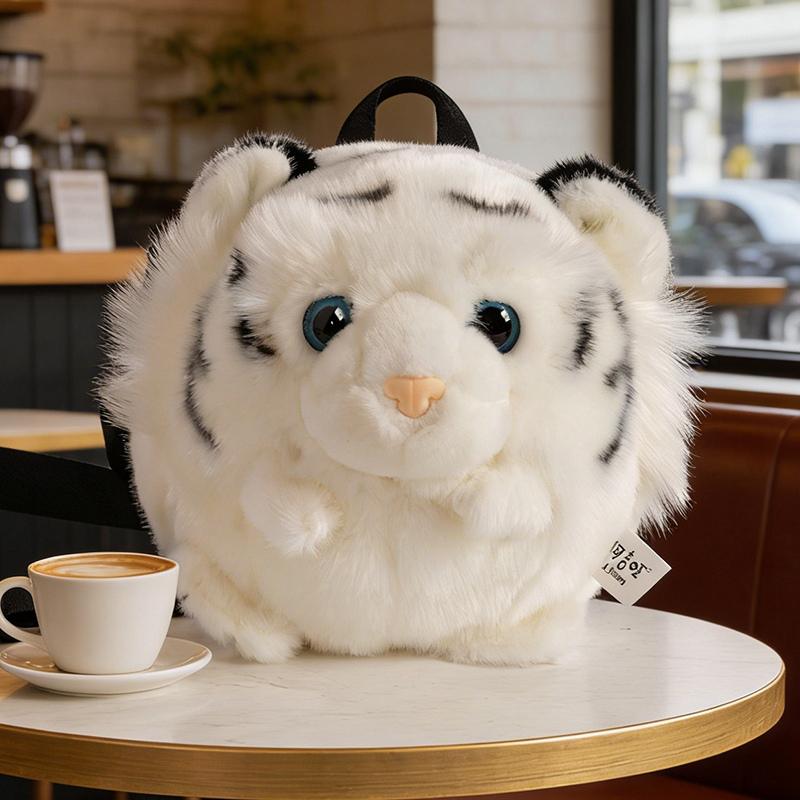 18cm Kawaii Simulatie Tijger Knuffel Pluche Speelgoed Zacht Dier Pop Enkele Schoudertas Rugzak Schattig Verjaardagscadeau Jongens Meisje Kinderen 18cm
