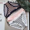 Women's Underwear Striped Sexy Low-rise Leopard Panties Ice Silk Breathable Women's Briefs