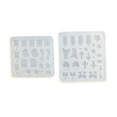 Bowknot Star Silicone Mold for DIY Quicksand Keychain Pendant Epoxy Resin Mold Handmade Jewelry Making Craft Filling
