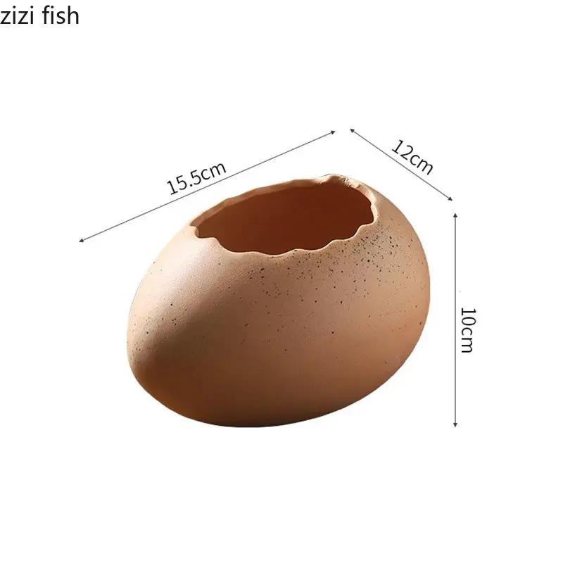 Creative Eggshell Bowl Ceramic Tableware Dessert Bowl Yogurt Oat Bowl Snack Bowls Restaurant Artistic Conception Tableware