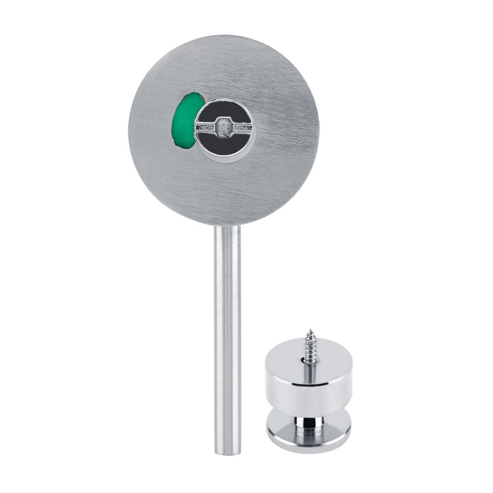 Zinc Alloy Door Lock Bolt Vacant Engaged Privacy Indicator Lock for Public Toilet Restroom