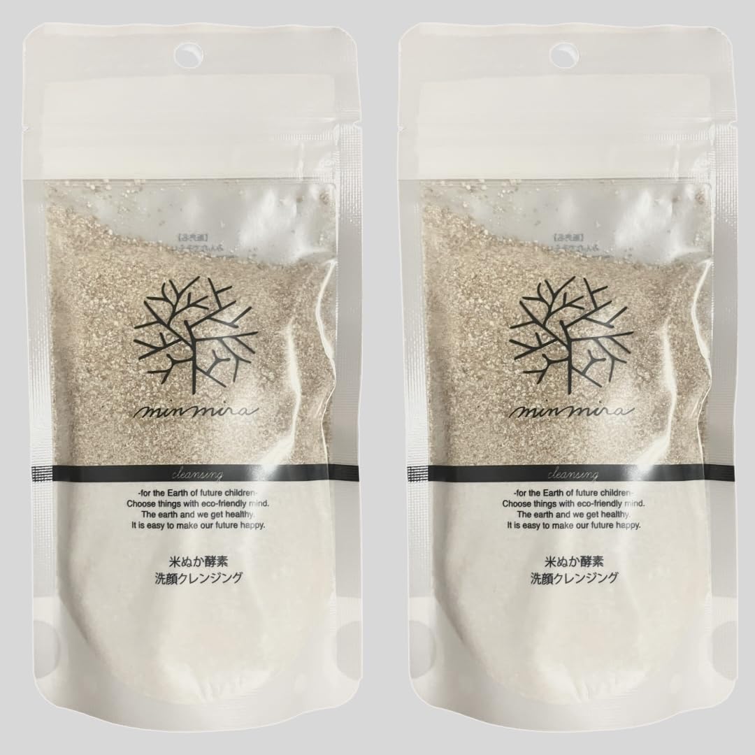 

Minnade Miraio Rice Bran Enzyme Facial Cleansing 70g x 2 (Everyone s Future) Refill,