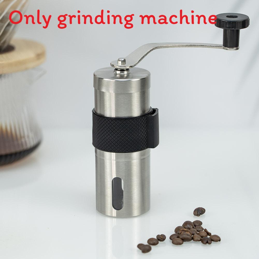 Highquality Stainless Steel Manual Coffee Grinder With Removable Hand Crank For Home Brewing Enthusiasts
