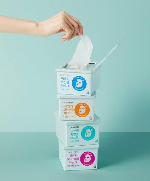 DEWYTREE Pick & Quick Calming Full Mask 30pcs + Double Pad 10pcs