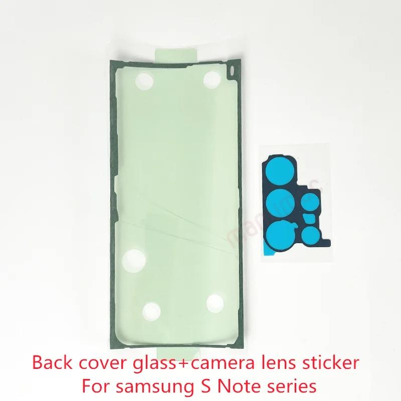 Back Housing Cover Glass Camera Lens Adhesive Sticker For Samsung Galaxy S8 S9 S10 S20 Plus Note10 Note20 Ultra S21 S22 S23 S24