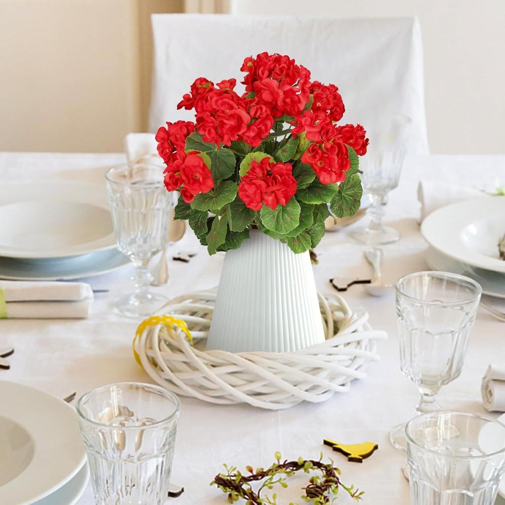 1/5pcs Artificial Plant Silk Begonia Flower Outdoor Garden Arch UV Protection Wedding Bride Home Bonsai Christmas Party Diy Gift